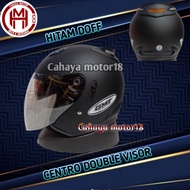 HELM CENTRO DOUBLE VISOR POLOS|MODEL INK CENTRO|MERK GMT|SNI MURAH