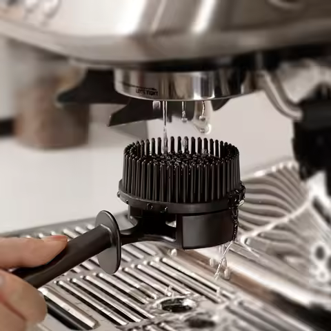 Coffee Machine Cleaning Brush Silicone Circular Head Coffee Brush 51mm 58mm Espresso Group Head Clea