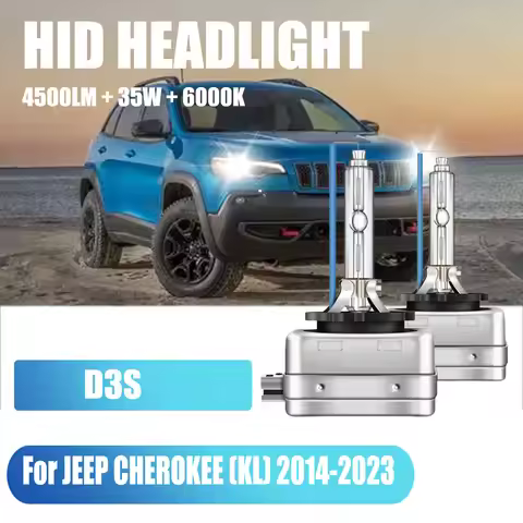 HID Car Headlight 6000K Light D3S 4500LM Bright Lamp Bulb Anti-ultraviolet coating For JEEP CHEROKEE