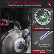 0-1"/0.0005" Digital Dial Indicator and 176lbs (80kg) Max Pull Magnetic Base Inch/Metric Electronic 
