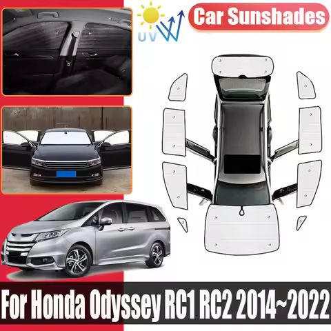 Surround Visor For Honda Odyssey RC1 RC2 RC4 2014~2022 Cars Sunshades Anti-UV Privacy Blocks Sunscre