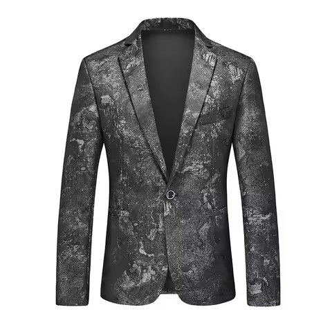 Blue Men's Blazer,Wedding Party Dress Jacket,Khaki Black White Available,Slim Fit Blazer,Asian Size 