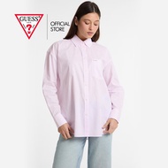 GUESS เสื้อเชิ้ตแขนยาวผู้หญิง รุ่น W5RH94WGZ11 สีชมพู
