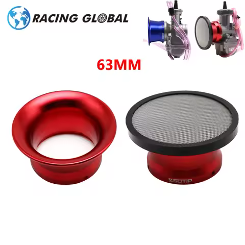 ALCON 63mm Carburetor Air Filter Cup with Net Motorcycle Carburetor Wind Cup Horn Cup Set For PWK Ke