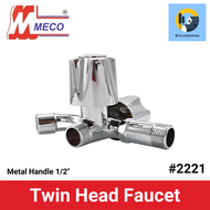 Meco Twin Head Faucet Metal Handle 1/2" #2221 Brix Industries Manila