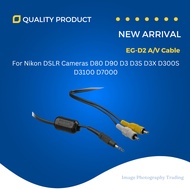 EG-D2 A/V Cable for Nikon DSLR Cameras D80 D90 D3 D3S D3X D300S  D3100 D7000