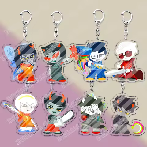 Homestuck Keychain Accessories Bag Charms Game Keychains Keyrings Jewelry Fans Freinds Gift
