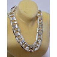 H0004 925 gelang perak, panjang: 21cm, lebar: 1.1cm, berat: 37.75g. RM760