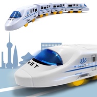 KIN 1Set Plastic Train Low Noises Toy Electric Train High-Speed Train Model