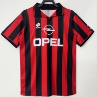 1996-97 AA Home Red and Black Retro Short-Sleeve Football Jersey S-XXL