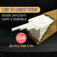 WHOLESALE!! 30pcs 22w 4ft LED Tube T8 6500K Daylight Light Tube Lampu Kalimantang Terang Ceiling Lighting Mentol Panjang