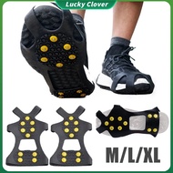1 Pair Anti-slip Snow Shoe Gripper Spike Cleats 10 Studs Shoes Crampons