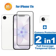 For iPhone 17e Tempered Glass For iPhone 17 16 15 Pro Max Plus Air Screen Protector + Camera Protect