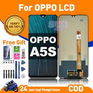 LCD OPPO A5S Original asli hp Touchscreen Mencegah Layar Meledak