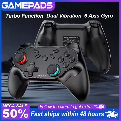 Gamepad Wireless for Nintendo Switch Controller/iOS/Android Bluetooth Gamepad Turbo Vibration Contro