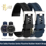 High Quality Fluororubber Strap For Seiko Three Eyed Panda Series SSC909P1 SSC813/819P1 Watch Band 2