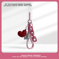 Post-Apocalyptic Love Bell Chain Hand Rope Pendant Durable Climbing Rope Bag Keychain Accessory Tren