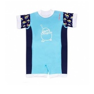 Cheekaaboo Chittybabes Suit - Navy Blue/Sea Horse S(6-12m)