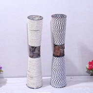 Flower Vase Artificial Flower Dried Flowerpot Floor Flower Arrangement Rattan Iron Melamine Plastic Wooden Vase Decorati
