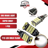 1pc LED T15 BA15S W16W 45SMD Reverse Third Brake Light LED Flash Reverse Light Bulb Turn Signal Bulb