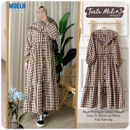 MIDI TUNIK KOTAK / ATASAN WANITA LONG JUMBO LD110 / TUNIK MOTIF KOTAK KOTAK KATUN PREMIUM / BISA COD