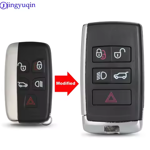 jingyuqin Modified Car Key Shell For Land Rover Range Sport Discovery 4 Evogue LR4 2010-15 Refit for