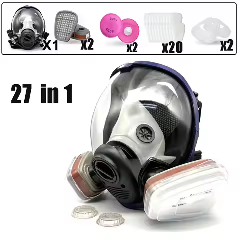 Full face respirator Gas Mask 40 mm activated carbon filter canister Suitable for fumes Chemical, sp