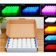 24PCS Battery-powered Flameless LED Tealight Candles for Electronic Decor Lamp