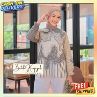 Kwmeja Women's Btik Modern Women's Batik Blouse Latest Contemporary Top Motifs Atdan Barik Wsnita ML