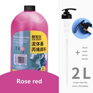 Rex TT 2L fluid painting acrylic paint press type large barrel bottle creative DIY painting fluid fl