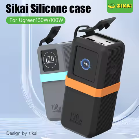 SIKAI Silicone Case for UGREEN Nexode 130W/100W 20000mAh Power Bank Portable Travel Design with Data