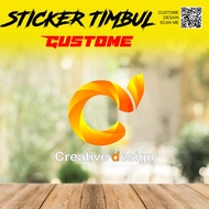 CUSTOME vinyl STICKER size 7x7CM