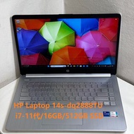 HP Laptop 14s-dq2888TU(i7-11代/16GB/512GB SSD) SH0201280
