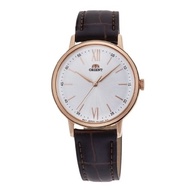 Orient Ladies' Quartz Dark Brown Leather Strap Watch RA-QC1704S10B