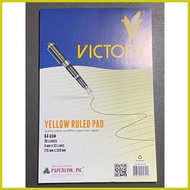 ✼ ✴ ∭ Victory Yellow Pad Paper 1/4 Pad, 1/2 Crosswise, 1/2 lengthwise