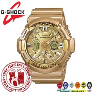 (READY STOCK) Official Marco Warranty CASIO G-SHOCK GA-200GD-9A Analog Digital Gold Resin Strap Watc