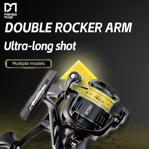 FISHINGFANS ORCA S3 Water Resistance 4+1BB 5.2:1 Spinning Reel 25KG Max Drag Power Bass Pike Fishing