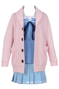 CosplayNow Beyond The Boundary Mirai Kuriyama Cosplay Costume Pink