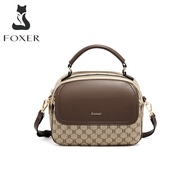 Foxer sling bag for women PVC leather handbags for woman multiple compartments medium size bag