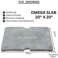 HIN Omega Slab 20" x 20" | Concrete Slab Cover 20" x 20" | Penutup Longkang | Konkrit Besi (Dalam Ad
