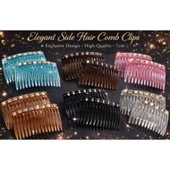 Hair Fringe Comb Plastic Side Comb Hair clip Sikat Sanggul Sepit Rambut 侧边发梳夹
