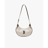 MLB - Basic Canvas Women's Semicircle Shoulder Bag 3ABQB016N-43BRS