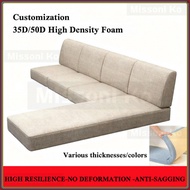 Customized 50D/60D high-density sponge sofa cushion thickened window cushion mahogany hard cushion u