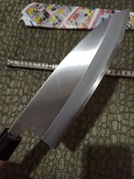 日本製 187mm 出刃 手打鍛造 白紙鋼 高級胡桃木柄