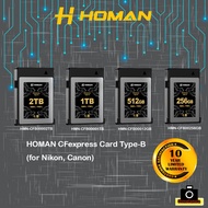 HOMAN CFexpress Card Type B  (for Nikon, Canon) 256GB 512GB 1TB 2TB