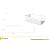 Multipurpose acrylic box 30x20x10 (LxWxH)