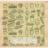 MDLBake wax paper baking paper 15x15 50 sheets SNACK