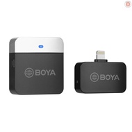 BOYA BY-M1LV-D 2.4GHz Wireless Microphone System Transmitter + Receiver Mini Recording Mic Replacement for iOS Smartphones Tablets Vlog Recording Live Stream Vi  G&amp;M-2.20