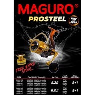 MAGURO PROSTEEL 4000HG METAL SPOOL FISHING REEL EXTRA ONE METAL SPOOL