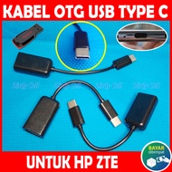 Kabel OTG USB TYPE C Sambungan Flashdisk Buat HP ZTE AXON 30S 40 50 SE PAD VOYAGE 20 BLADE A51 A52 A71 A72 5G L9 V40 V41 LITE NUBIA PAD 6S 7 7S 8 Z40 Z40S Z50 PRO ULTRA Colokan Kabel Mouse Keyboard Game Printer Card Reader Ke Handphone Ponsel